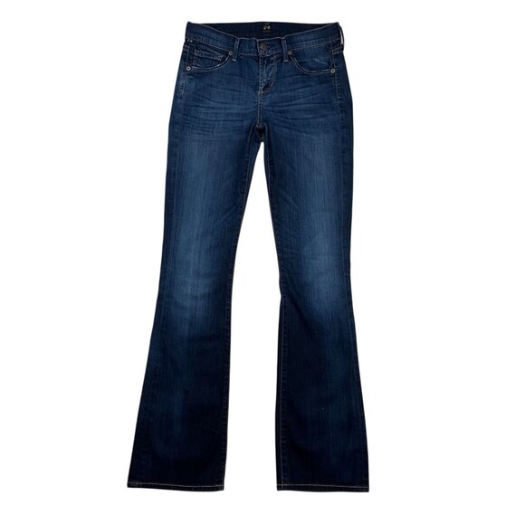 Citizens Of Humanity COH Dita Petite Bootcut Leg Jeans 25 Blue Low Rise Zip Fly - Picture 13 of 13